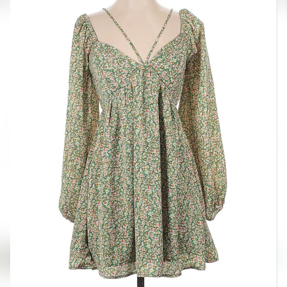 Floral Dress Long Sleeve Summer Small Baby Doll